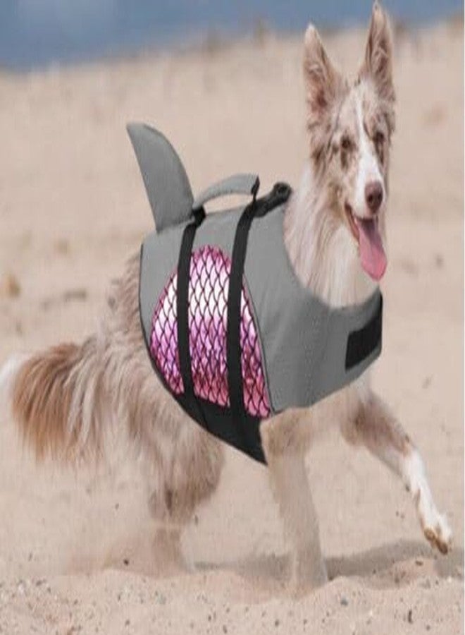 VBM سترة نجاة للكلاب من VBM، سترة نجاة للكلاب الصغيرة والمتوسطة والكبيرة مزودة بمقبض إنقاذ، سترة عائمة، أداة إنقاذ آمنة للسباحة في المسبح أو الشاطئ أو ركوب القوارب - Image 1